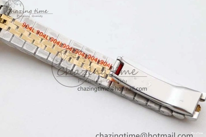 MiroTime 0420 Minimalist Datejust 28mm 279179 SS YG TWF Best Edition Gold Diamonds Markers Dial on SS YG Jubilee Bracelet NH 2141